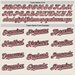 Maillot de baseball personnalisé (noir, crème, rose, rose moyen, noir, rayures fines authentiques) Maillot de baseball personnalisé (noir, crème, rose, rose moyen, noir, rayures fines authentiques)