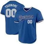 Maillot de baseball bleu authentique bleu marine et blanc, gris, personnalisé Maillot de baseball bleu authentique bleu marine et blanc, gris, personnalisé