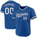 Maillot de baseball personnalisé bleu, blanc et bleu marine Maillot de baseball personnalisé bleu, blanc et bleu marine
