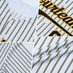 Maillot de baseball personnalisé (noir, crème, rose, rose moyen, noir, rayures fines authentiques) Maillot de baseball personnalisé (noir, crème, rose, rose moyen, noir, rayures fines authentiques)