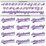 Maillot de baseball personnalisé blanc 3D avec ruban violet et motif cancer du pancréas Maillot de baseball personnalisé blanc 3D avec ruban violet et motif cancer du pancréas