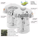 Maillot de baseball personnalisé avec motif religieux, croix du Vendredi noir, Jésus blanc authentique en 3D Maillot de baseball personnalisé avec motif religieux, croix du Vendredi noir, Jésus blanc authentique en 3D
