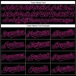 Maillot de baseball 3D motif monstre rose personnalisé noir authentique Maillot de baseball 3D motif monstre rose personnalisé noir authentique
