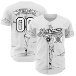 Maillot de baseball personnalisé avec motif religieux, croix du Vendredi noir, Jésus blanc authentique en 3D Maillot de baseball personnalisé avec motif religieux, croix du Vendredi noir, Jésus blanc authentique en 3D