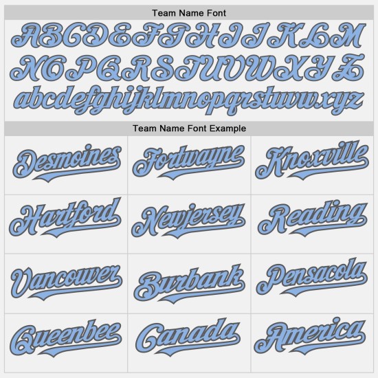 Maillot de baseball bleu clair, personnalisé, blanc, authentique, gris, à fines rayures Maillot de baseball bleu clair, personnalisé, blanc, authentique, gris, à fines rayures