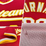 Maillot de baseball vert-blanc clair rose rétro personnalisé authentique Maillot de baseball vert-blanc clair rose rétro personnalisé authentique