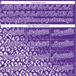 Maillot de baseball violet à imprimé authentique, design tendance, personnalisé, motif 3D blanc, dégradé léopard Maillot de baseball violet à imprimé authentique, design tendance, personnalisé, motif 3D blanc, dégradé léopard
