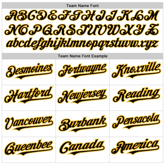 Maillot de baseball blanc à rayures fines, dégradé personnalisé, noir et or, authentique Maillot de baseball blanc à rayures fines, dégradé personnalisé, noir et or, authentique
