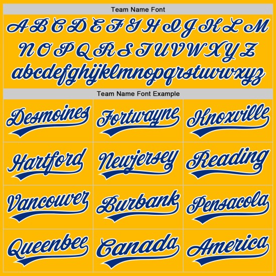 Maillot de baseball personnalisé Royal-White Gold Authentic Maillot de baseball personnalisé Royal-White Gold Authentic
