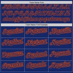 Maillot de baseball 3D grunge avec motif orange et abstrait royal Maillot de baseball 3D grunge avec motif orange et abstrait royal